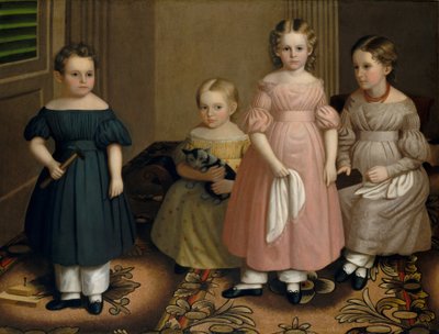 The Alling Children, ca. 1839 av Oliver Tarbell Eddy