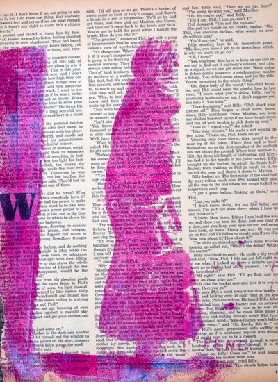 Nyheter, 2022 (blandet media på magasinpapir) av Olivia Gozzano