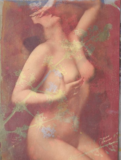 Aktbilder, 2022 (blandet teknikk på papir) av Olivia Gozzano