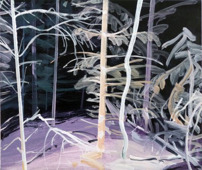Schwarzwald 3,2017 (akryl på lerret) av Olivier Morel