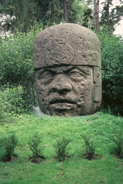 Kolossalt hode av Olmec