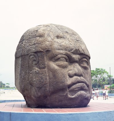 Colossal Head fra San Lorenzo, Veracruz, Mexico, preklassisk (basalt) av Olmec