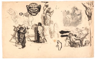 Figur- og komposisjonsstudier av Oluf Hartmann