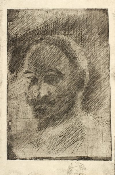 Portrett av maleren Henrik Schouboe av Oluf Hartmann