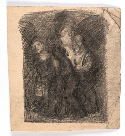 Skisse for "Diogenes" av Oluf Hartmann