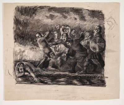 kampscene av Oluf Hartmann