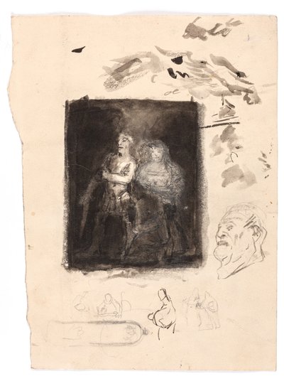 Studie for "Diogenes" av Oluf Hartmann