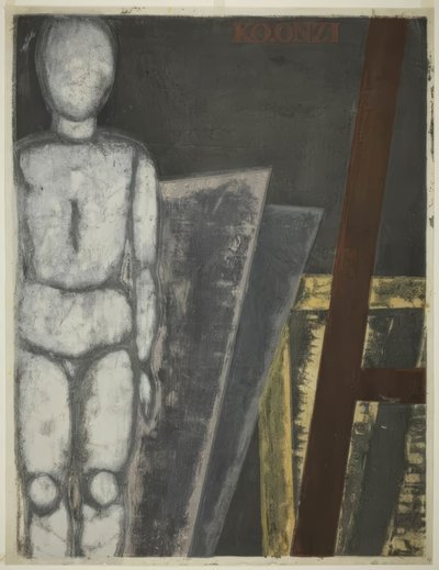 Mannequin im Studio von Onchi Kôshirô