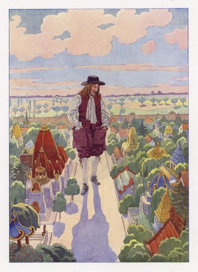 Illustrasjon for Gullivers Travels av Onfray de Breville Job