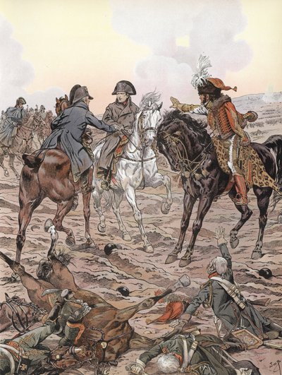 Napoleon under slaget ved Austerlitz av Onfray de Breville Job