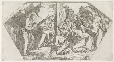 Tilbedelse av kongene Malerier i Raphaels Loggia (serietittel) av Orazio Borgianni