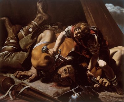 David og Goliat av Orazio Borgianni