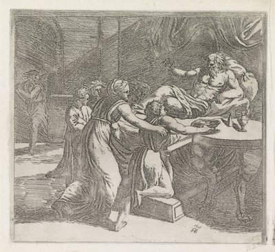 Isak velsigner Jakob Malerier i Raphaels Loggia (serietittel) av Orazio Borgianni
