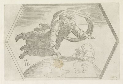 Skapelsen av himmel og jord Malerier i Raphaels Loggia (serietittel) av Orazio Borgianni