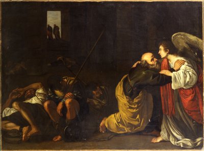 Befrielsen av St. Peter av Orazio Gentileschi