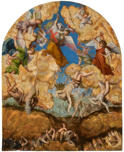 The Fall of the Rebel Angels, ca 1601. av Orazio Gentileschi