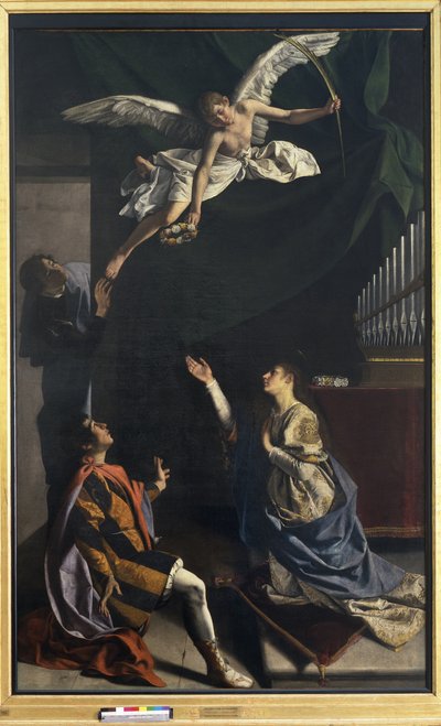 Martyrene Cecilia, Valerian og Tiburtius av Orazio Gentileschi