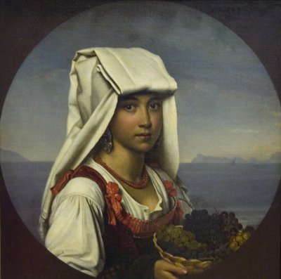 Napolitansk jente med frukt, 1831 av Orest Adamovich Kiprensky