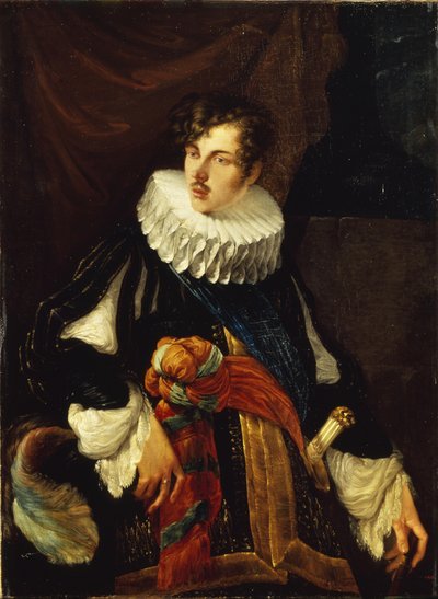 Portrett av grev Vasily Alekseevich Perovsky 1794-1857 i spansk drakt fra 1600-tallet, 1809 av Orest Adamovich Kiprensky
