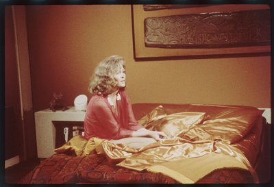 Faye Dunaway på settet til "The Towering Inferno" av Orlando Suero