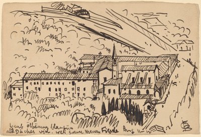 Fiesole, Cloister of S. Domenico av Oscar F. Bluemner