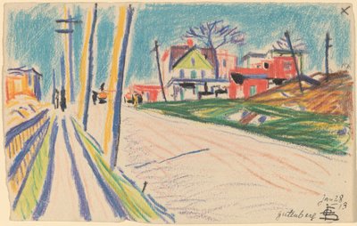 Gate i Bronx av Oscar F. Bluemner