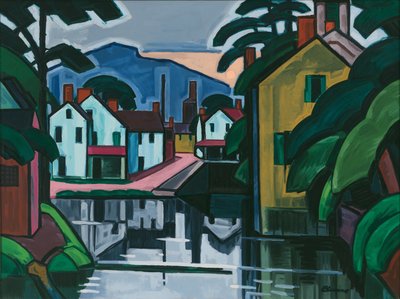 Den gamle kanalhavnen av Oscar Florianus Bluemner