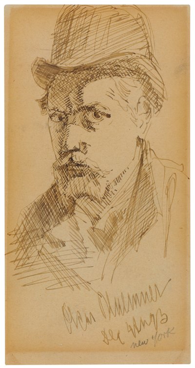 Selvportrett av Oscar Florianus Bluemner
