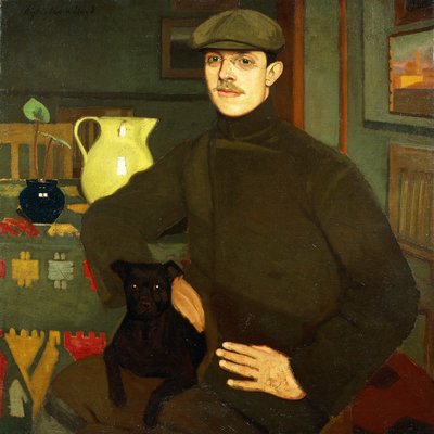 Portrett av Llewelyn Lloyd av Oscar Ghiglia
