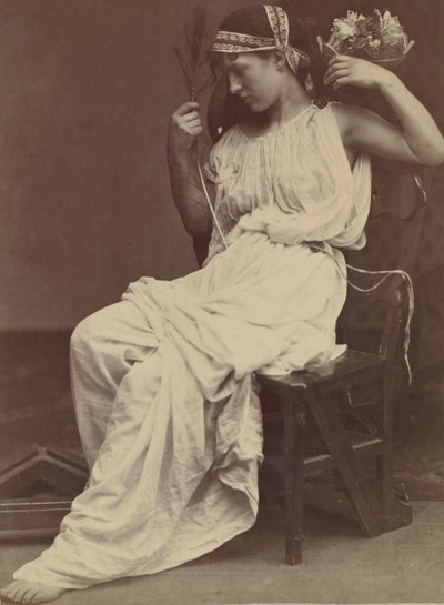 Flora Contemplating Vanity, 1860. av Oscar Gustav Rejlander