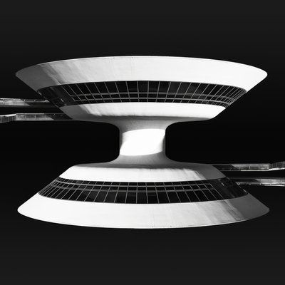 Niterói, museum for samtidskunst av Oscar Niemeyer