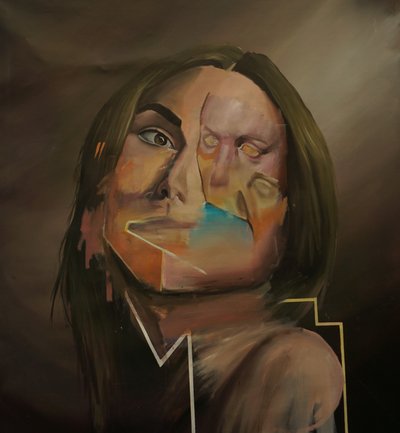 Ren, 2021–23 (olje på lin) av Oscar Nin