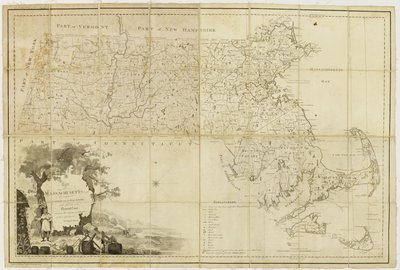 Kart over selve Massachusetts: satt sammen fra faktiske undersøkelser gjort etter ordre fra General Court og under inspeksjon av agenter for deres utnevnelse, 1802 av Osgood Carleton