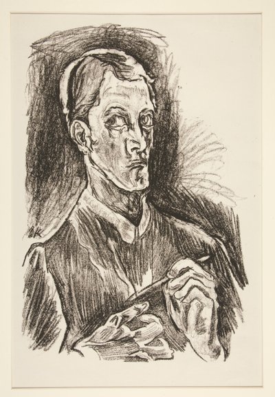 Selvportrett, fra porteføljen av Oskar Kokoschka