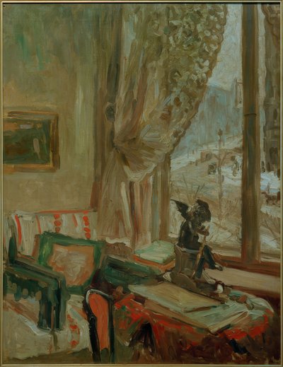Utsikt over Romanisches Haus, Berlin av Oskar Moll