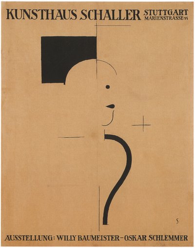Kunstutstilling: Willy Baumeister - Oskar Schlemmer, 1918 av Oskar Schlemmer