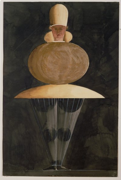 Den triadiske balletten (skisse) av Oskar Schlemmer