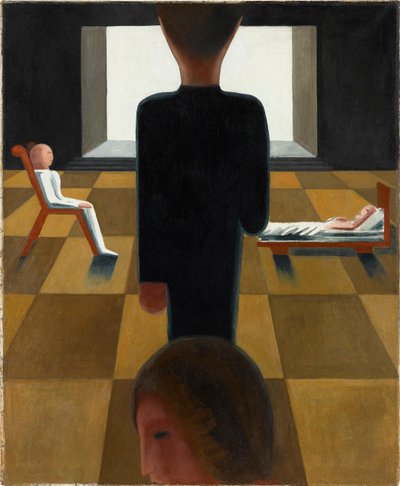 Hvilerom, 1925. av Oskar Schlemmer