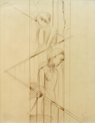 Trappescene av Oskar Schlemmer