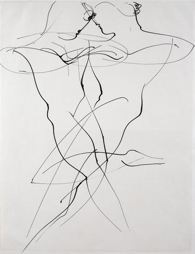 To figurer i motsatt bevegelse, dans av Oskar Schlemmer