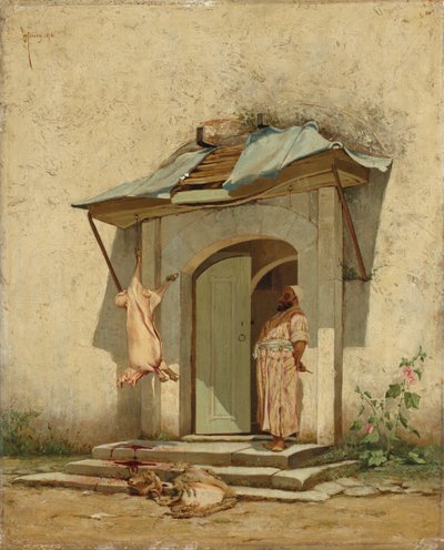En osmansk slakter, 1878 av Osman Hamdi Bey