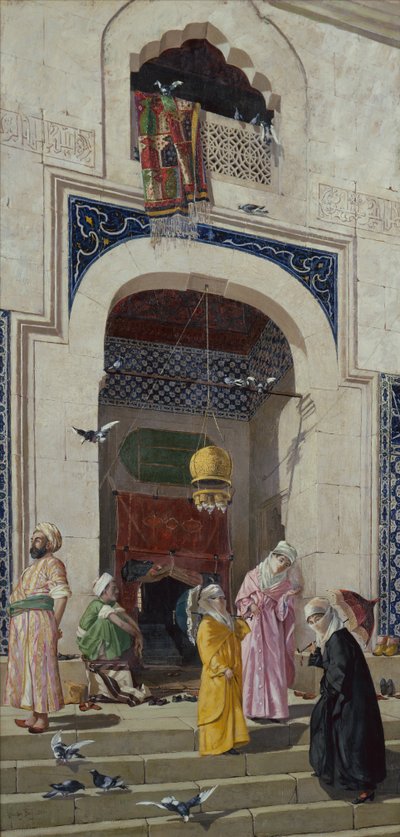 Døren til den store moskeen i Bursa av Osman Hamdi Bey