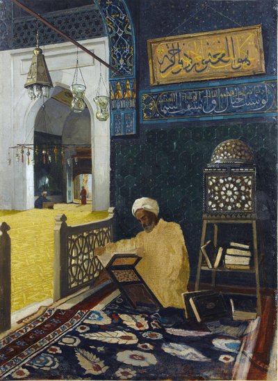 Koranresitering - Osman Hamdi Bey på Peinture av Osman Hamdi Bey