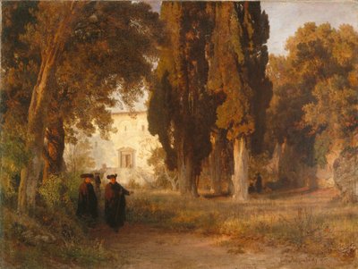 Klosterhagen, etter 1857 av Oswald Achenbach