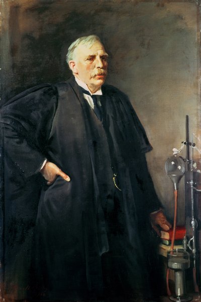 Portrett av Ernest Rutherford (1871-1937) 1932 (olje på lerret) av Oswald Hornby Joseph Birley