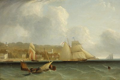 Sjøscene av Oswald Walters Brierly
