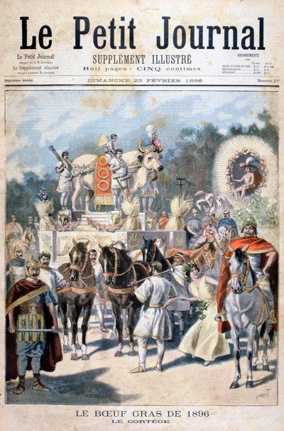Feiring av fet okse i Paris, 1896 av Oswaldo Tofani