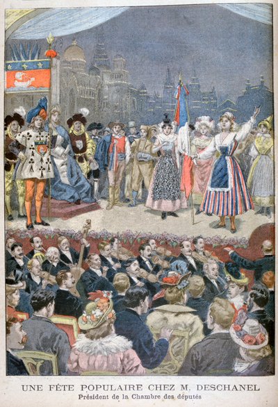 Festlighet populær blant Paul Deschanel, Frankrikes president, 1900. av Oswaldo Tofani