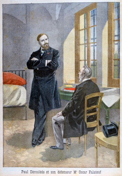 Paul Déroulède og hans forsvarer Oscar Falateuf, 1899. av Oswaldo Tofani