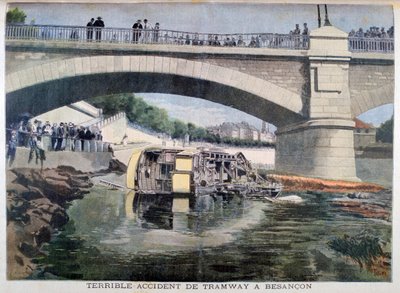 Forferdelig trikkeulykke, Besançon, Frankrike, 1899 av Oswaldo Tofani